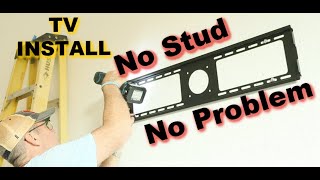 Best Way to Attach TV Mount to Just Drywall [upl. by Hterag]