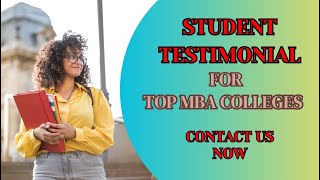 Top MBA Colleges Student Testimonial  CAREER CHOICE 360 [upl. by Nnylrefinnej386]