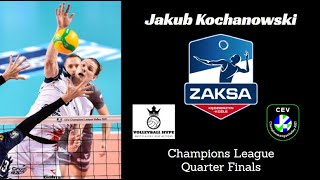 Jakub Kochanowski  Champions League Quarter Finals 2021  Zaksa vs Volley Lube  All Actions [upl. by Wende]