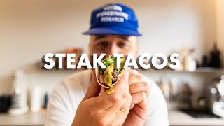 STEAK TACOS  PINEAPPLE SALSA VERDE [upl. by Toddy408]