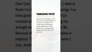 Thanksgiving Prayer prayertime christianprayer prayer [upl. by Tezzil565]