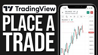 How To Place A Trade On Tradingview Mobile App 2024 [upl. by Amoreta850]