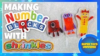 Numberblocks made with Shrinkies CBeebies Number blocks [upl. by Nnitsuj]