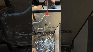 Preformed under Professional supervision glassblowing glass satisfyingvideo satisfying [upl. by Cheri]