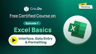 Excel Basics Interface Data Entry amp Formatting  Data Analytics and Visualization Course Ep 1 [upl. by Ayotas567]