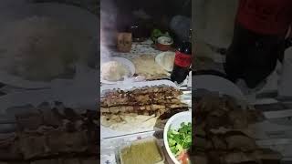 Афганська вечеря с друзями шашлик рис овочі аджика лаваш Afghanisches Abendessen mit Freunden [upl. by Arateehc41]