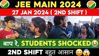 JEE Main 27 Jan 2024 Shift 2 Centre Review  JEE Main 2024 27 Jan 2024 Shift 2 Paper Analysis jee [upl. by Oirram]