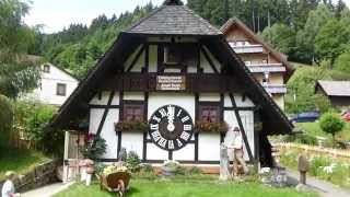 Worlds biggest Cuckoo Clock Triberg Black forest july 2014 [upl. by Kostival]