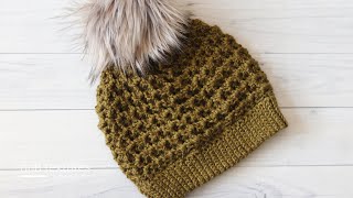 Moss Beanie Crochet Pattern [upl. by Hardigg]