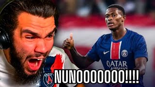 PSG 11 OGC Nice • Ligue 1 GOAL REACTIONS [upl. by Crim]