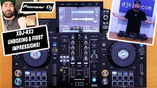 Brand new Pioneer DJ XDJRX3  Unboxing amp First Impressions TheRatcave [upl. by Nrubua]