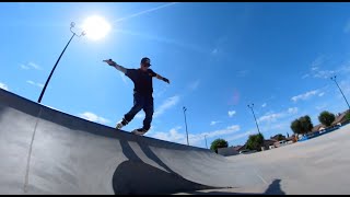 FIRST Rollerbladers at NEW California skatepark [upl. by Popper]