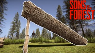 Deadfall Trap  One Shots Everything  Sons of The Forest [upl. by Eiwoh704]