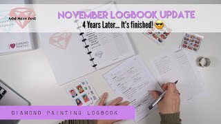 Diamond Painting Logbook  November 2023 [upl. by Linnet581]