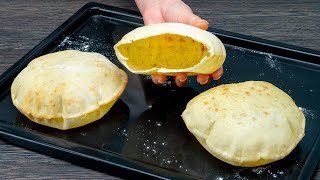 Nafoukne se jako balón Nejlepší recept na domácí pita chléb [upl. by Esnahc]