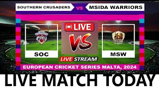 T10 Live  Southern Crusaders vs Msida Warriors Live Cricket Score amp Commentary [upl. by Ellie]