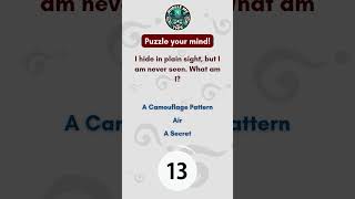 PUZZLE YOUR MIND WHAT AM I  riddler15  quiz answer mystery trivia puzzle [upl. by Gorges]