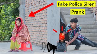 Fake Police Siren Prank 🚨 Lockdown Time Police Siren Prank  Mask Ka Challan Prank Public Reaction [upl. by Warrin]