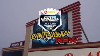 RAW  Canterbury Snocross National 2024 [upl. by Anawik]