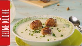 Blumenkohlsuppe mit Hackfleisch 🥄  REWE Deine Küche [upl. by Sherrod775]