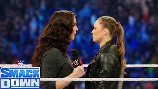 WWE April 252024  Stephanie McMahon Vs Ronda Rousey  SmackDown Live Full Match [upl. by Nowahs]