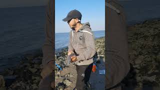 Sea fishing uk catching plaice and conger eels subscribe seafishing beachfishing eel plaice uk [upl. by Doone]