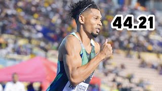 Wayde van Niekerk 4421 400m  2023 Racers Grand Prix [upl. by Erdnaid83]