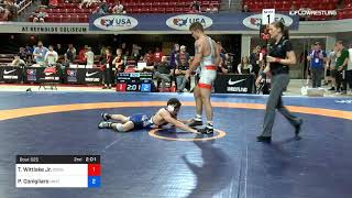 74 Kg Quarterfinal Travis Wittlake Jr Cowboy RTC Vs Philip Conigliaro Unattached [upl. by Page]