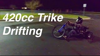 Drift Trike Drifting and Top Speed Run [upl. by Patterman]