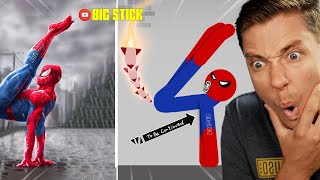 Reacting To Stickman Dismounting funny moments FUNNIEST ONE EVER [upl. by Eneri]