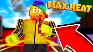 DRINKING 500000000000 DEGREE HOT SAUCE TOO HOT Roblox Hot Sauce Simulator [upl. by Noiwtna485]