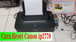 Cara Reset Canon ip2770 [upl. by Leoni]