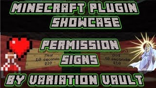 Minecraft Bukkit Plugin  Permission Signs  Sell players perms for set times [upl. by Perkoff]