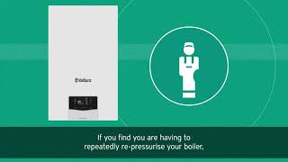 How to repressurise your ecoTEC plus boiler  Vaillant [upl. by Etteuqram]