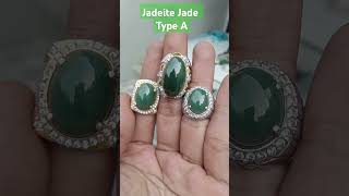 Natural green Jadeite Jade Type A shortvideo [upl. by Jemie]