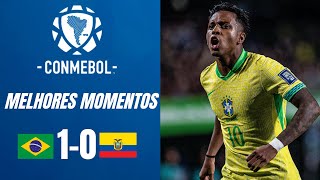 Brasil x Equador 10 Melhores Momentos Eliminatórias Conmebol 2026 [upl. by Cawley125]