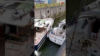 🛥️ Vlissingen Netherlands🇳🇱 Sluicebox TravelwithHugoF boatlock sluicebox sluice sluis [upl. by Bandur]