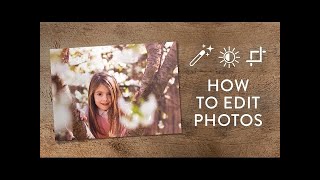 How to Edit Photos in the new Snapfish [upl. by Enilamme]