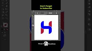 Adobe Illustrator  Letter H Logo Design with Rectangle [upl. by Idell682]