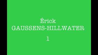 Récital poétique quotEntendre en couleursquot  Erick GAUSSENS HILLWATER 1 [upl. by Namlak]