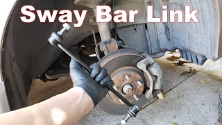 Diagnosing Front End Suspension Noise  How to Replace Sway Bar End Links [upl. by Martita74]