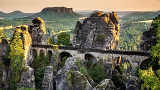 Bastei SächsischeSchweiz A VIEW FROM GERMANY‘S BASTEI BRIDGESÄCHSISCHE SCHWEIZBEST OF GERMANY [upl. by Voltz671]