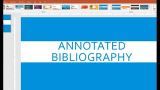 Annotated Bibliography [upl. by Elakram]