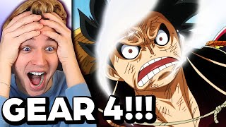 LUFFY GEAR 4 FIRST TIME REACTION ONE PIECE [upl. by Bettina]