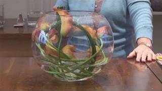 How To Arrange Flowers In A Fishbowl Vase [upl. by Rubenstein]