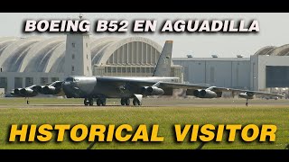 Historic Moment B52 Visits Aguadilla Puerto Rico Air Base [upl. by Dudden694]