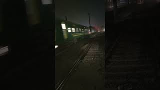 Check the horn sound of GEU40 9011 Leading 5UP Green line Express Crossing Kot Lakhpat Station [upl. by Cleodal]