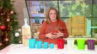 KOCHBLUME 4Piece Nestable Silicone Measuring Cups on QVC [upl. by Warram]