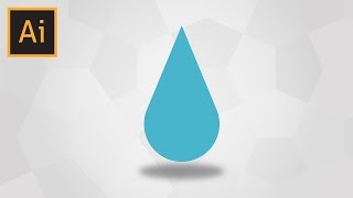 How To Draw A Simple Water Droplet In Adobe Illustrator [upl. by Ripleigh]