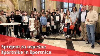 Sprejem za uspešne športnike in športnice [upl. by Mouldon]